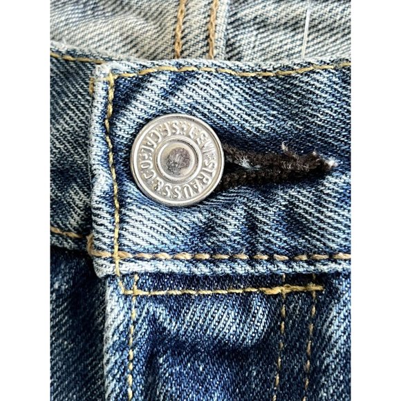 LEVi's Vintage 501 Button Fly Blue Jeans Denim Pants Men’s Size 34x30 - Picture 13 of 16